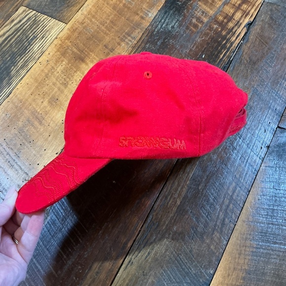 Snowgum Red Cotton Baseball Cap Adjustable Strapback Hat - Picture 4 of 10